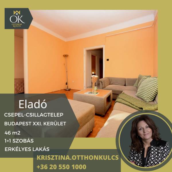 eladó téglalakás, Budapest, XXI. kerület