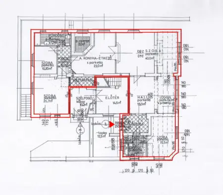Kiadó téglalakás, Budapest, II. kerület 4 szoba 160 m² 1.09 M Ft/hó