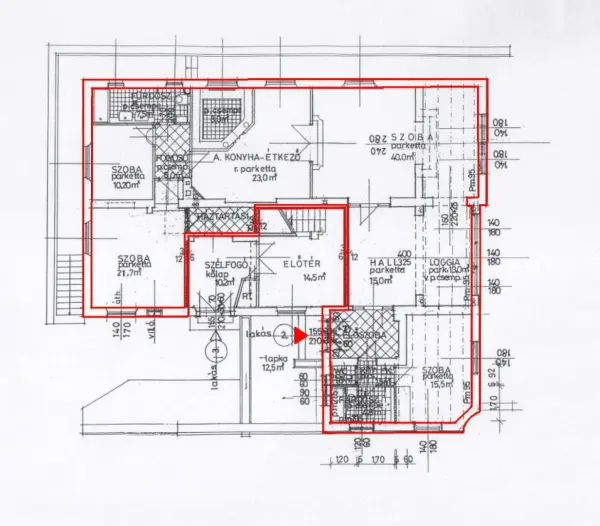 Kiadó téglalakás, Budapest, II. kerület 4 szoba 160 m² 1.09 M Ft/hó